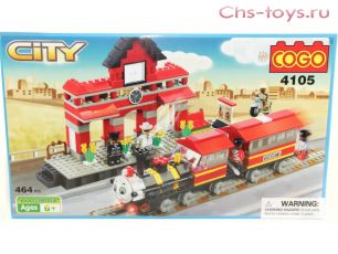 Конструктор COGO City "Железная дорога" 4105 (Реплика LEGO City) 426 дет.
