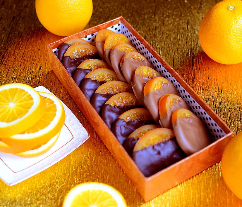 Апельсины в шоколаде 400 грамм