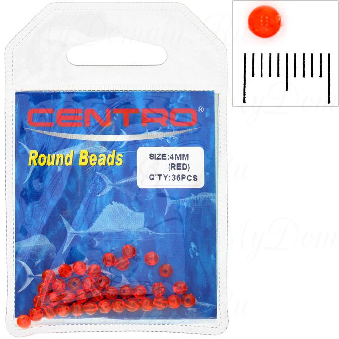 Бусинки Centro Beads Dealers pack Red, 1000 шт.