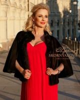 Укороченное манто из норки