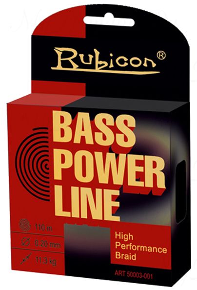 Плетеный шнур RUBICON Bass Power Line 110m green, d=0,20mm