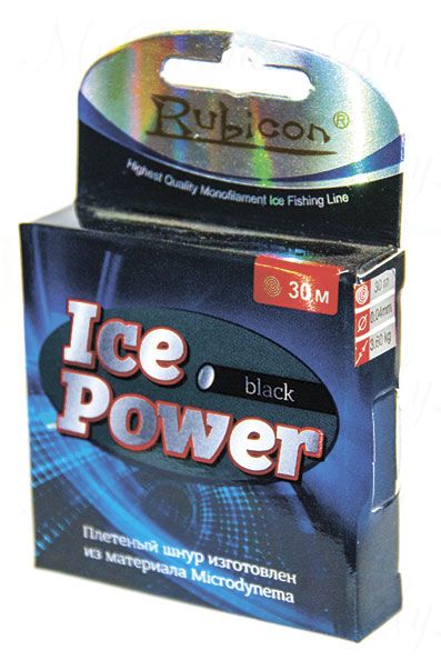 Плетеный шнур RUBICON Ice Power 30m white, d=0,06mm