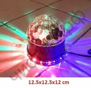 Лампа LED Sun Мagic ball Light, RGB lasers, датчик звука