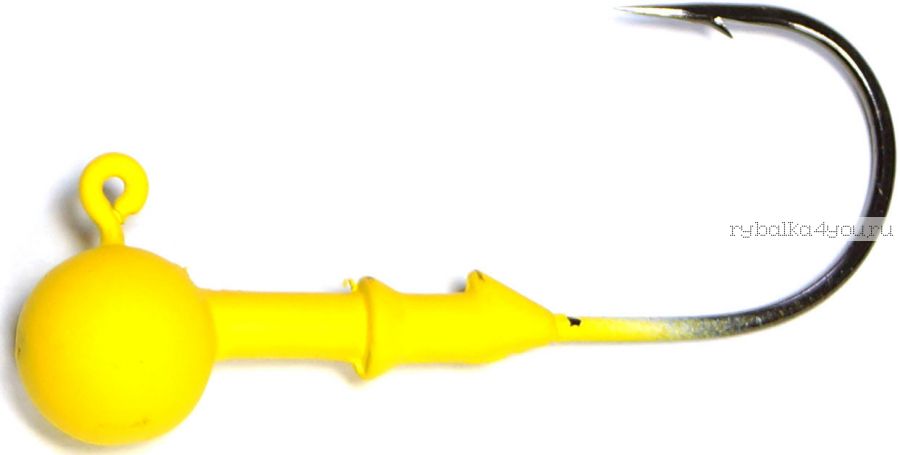 Джиг головка вольфрам Kosadaka J-W цвет:желтый