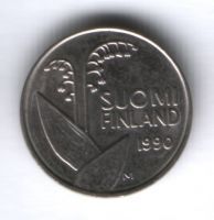 10 пенни 1990 г. Финляндия
