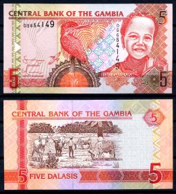 Гамбия 5 даласи 2006 (2013) UNC ПРЕСС