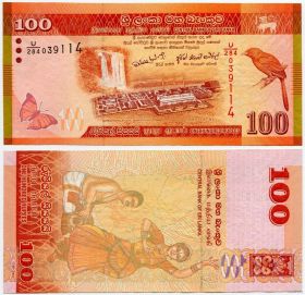 Шри-Ланка 100 рупий 2010 UNC ПРЕСС