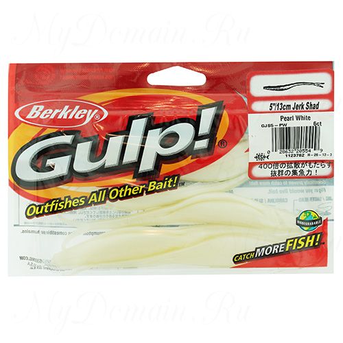 Приманка Berkley Gulp! GAOJS5-PW Pearl white 5''/12,5cm