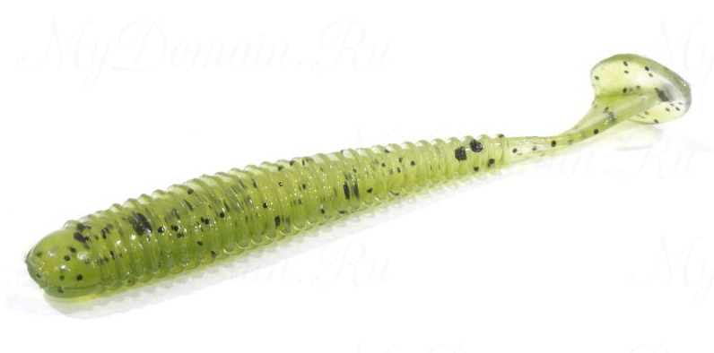 Приманка съедобная ALLVEGA "Skinny Tail" 8,75см 5г (5шт.) цвет green smoke