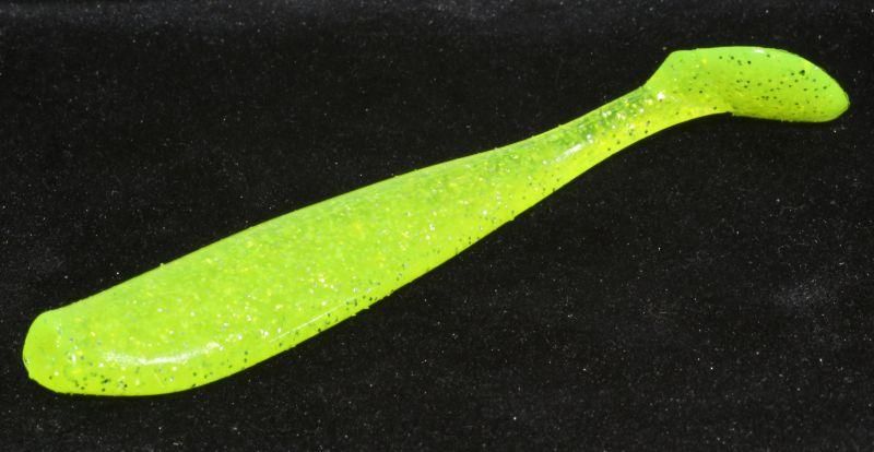 Приманка съедобная ALLVEGA "Tail Shaker" 10см 6,5г (7шт.) цвет chartreuse
