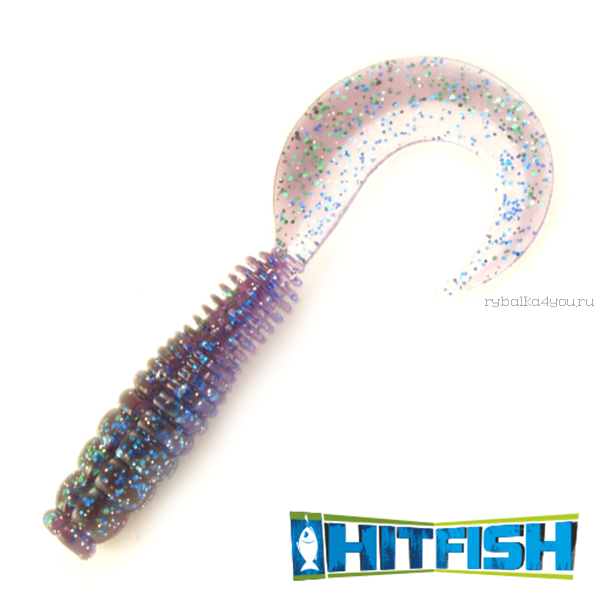 Силиконовая приманка Hitfish Screwtail "3 / упаковка 8 шт / цвет:  R15