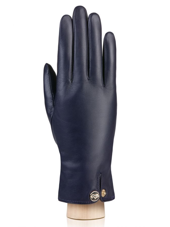 Кожаные перчатки с кнопкой на манжете LABBRA GR01-00015620