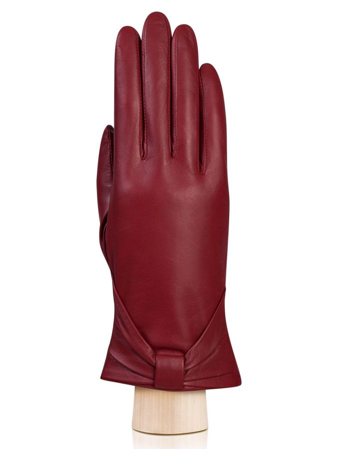 Женские перчатки с кожаным бантиком на манжете ELEGANZZA GR01-00023293