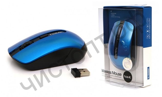 Мышь беспроводн. HAVIT HV-MS989GT USB, deep blue (светл.)