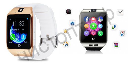 Smart часы (умные часы ) OT-SMG13 Золото ( GSM SIM, microSD ) телефон, GPS, Bluetooth Андроид музыка камера фото видео голос. связь телеф.номер смс шагомер датчик сна  приложения