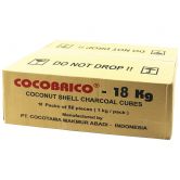 Уголь кокосовый для кальяна Cocobrico коробка (18 уп по 96 кубиков)