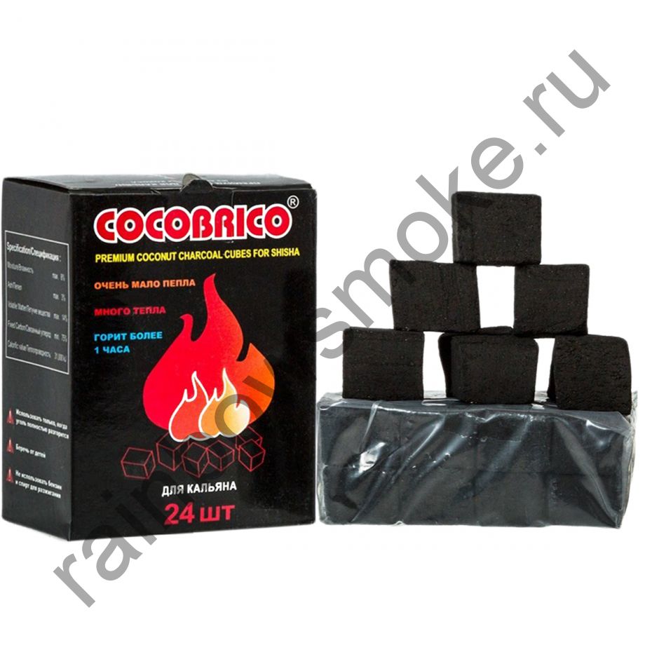 Уголь кокосовый для кальяна Cocobrico (24 шт)