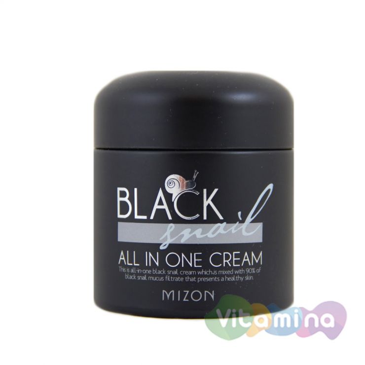 Крем для лица с экстрактом черной улитки Mizon Black Snail All in One Cream, 75 мл