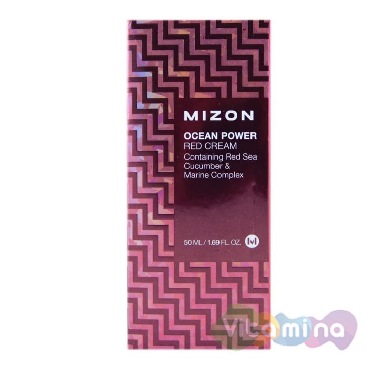 Антивозрастной крем для лица с экстрактом морского огурца - Mizon Ocean Power Red Cream