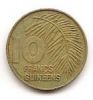 10 франков(регулярная) Гвинея 1985