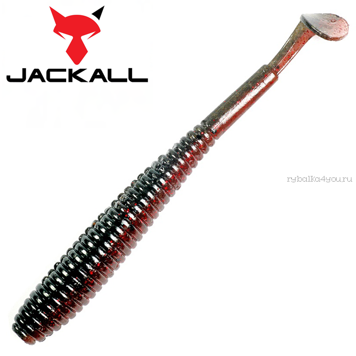 Мягкая приманка Jackall I Shad Tail 2,8"  / упаковка 10 шт / цвет: ebimiso/black