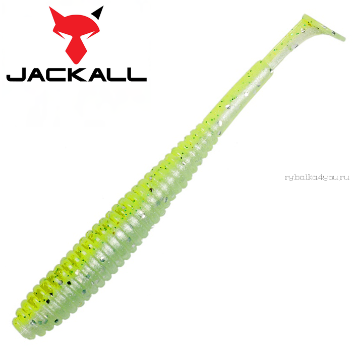 Мягкая приманка Jackall I Shad Tail 2,8"  / упаковка 10 шт / цвет: glow chartreuse shad