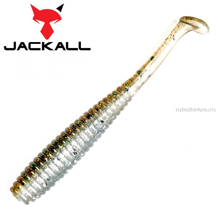 Мягкая приманка Jackall I Shad Tail 2,8"  / упаковка 10 шт / цвет: ikanago greenpumpkin pearl