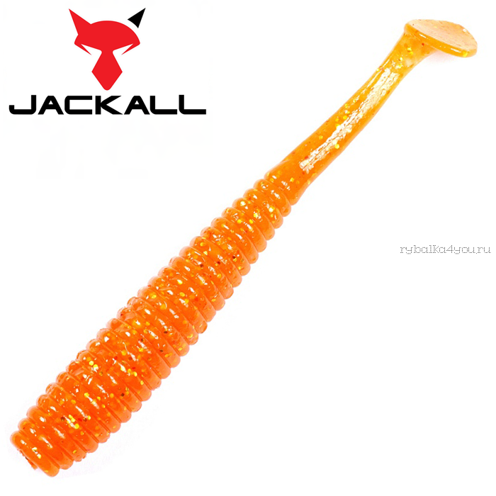 Мягкая приманка Jackall I Shad Tail 2,8"  / упаковка 10 шт / цвет: orange gold