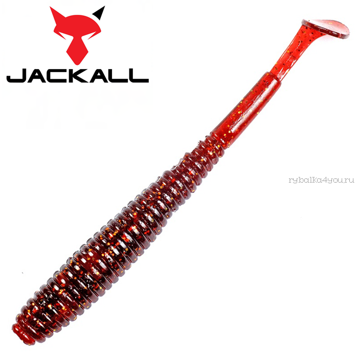 Мягкая приманка Jackall I Shad Tail 2,8"  / упаковка 10 шт / цвет: red cola