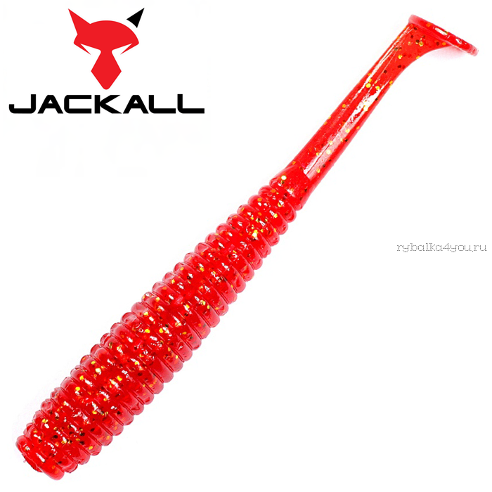 Мягкая приманка Jackall I Shad Tail 2,8"  / упаковка 10 шт / цвет: red gold flake