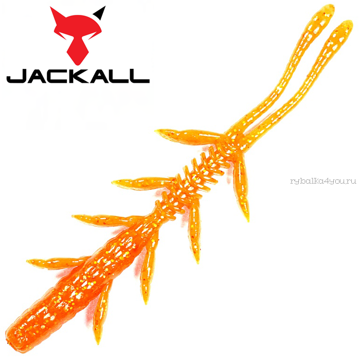 Мягкая приманка Jackall Scissor Comb 2,5"   / упаковка 10 шт / цвет: orange gold
