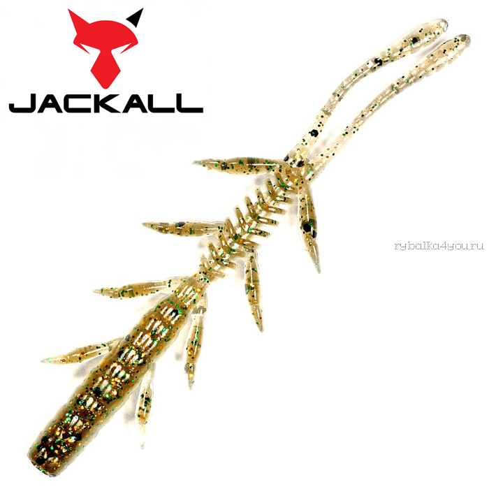 Мягкая приманка Jackall Scissor Comb 3,0"   / упаковка 8 шт / цвет: ikanago greenpumpkin pearl