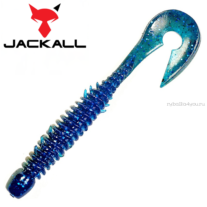 Мягкая приманка Jackall Wobbring 2,5"  / упаковка 10 шт / цвет:  june bug
