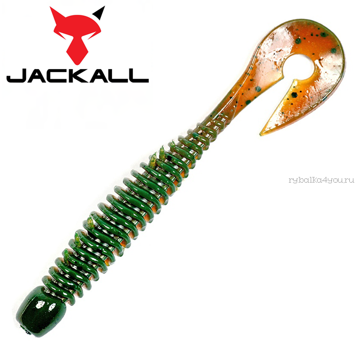 Мягкая приманка Jackall Wobbring 2,5"  / упаковка 10 шт / цвет:  motor oil