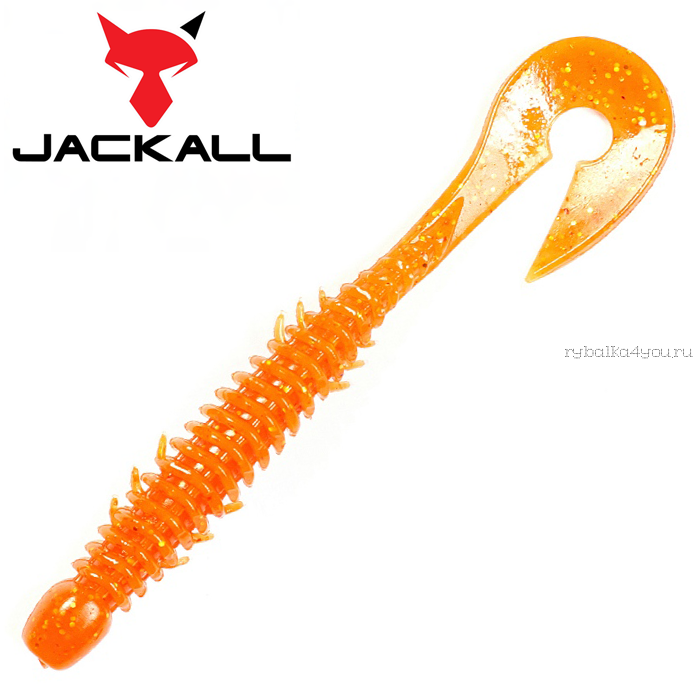 Мягкая приманка Jackall Wobbring 2,5"  / упаковка 10 шт / цвет:  orange gold