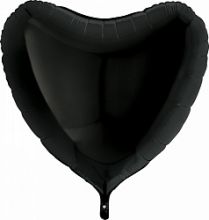 Фигура "Сердце" чёрный, 36"/ 91 см, Италия