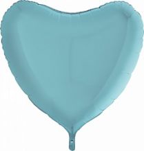 Фигура "Сердце" голубой, 36"/ 91 см, Италия