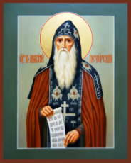 Антоний Киево-Печерский  (рукописная икона)