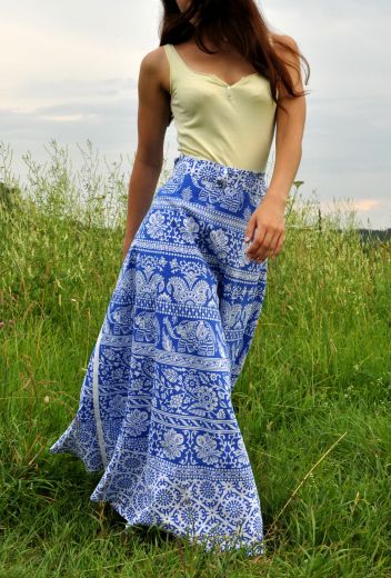 Длинная индийская юбка с запахом, интернет-магазин Ind Bazaar (фото для примера)