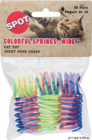 Spot Wide Colorful Springs Cat Toy (10 штук)