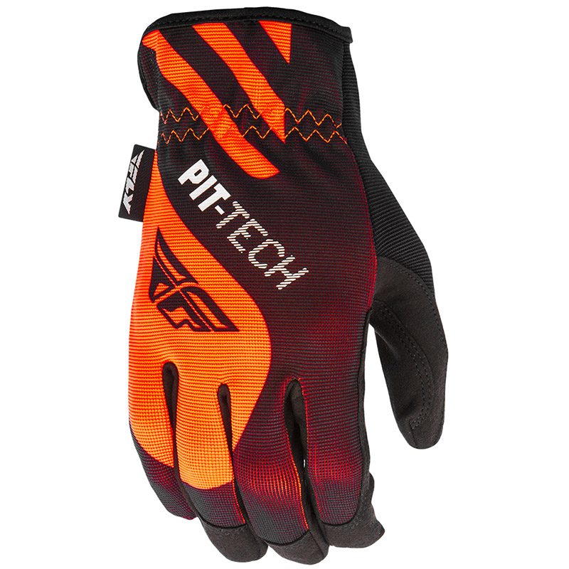 Fly - 2018 Pit Tech LT перчатки, черно-оранжевые