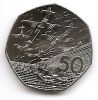 50 лет высадки союзников в Нормании (день D)  50 пенсов Великобритания 1994