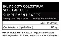 Колострум (коровье молозиво) Инлайф | INLIFE Cow Colostrum Supplement