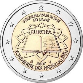 Римский договор 2 евро Нидерланды 2007