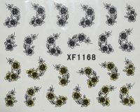 Водная наклейка для дизайна ногтей XF 1168