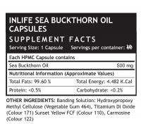 Облепиховое масло Омега 3-6-7-9 в капсулах Инлайф | INLIFE Sea Buckthorn Oil Omega 3 6 7 9 fatty acids Supplement