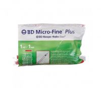 Шприц инсулиновый 1 мл BD Micro Fine Plus  ( "Микро-файн Плюс" ) U40 12,7 мм (пакет по 10 шт)