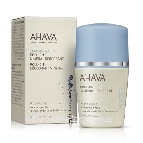 AHAVA Дезодорант минеральный шариковый для женщин Deadsea Water, 50 мл.