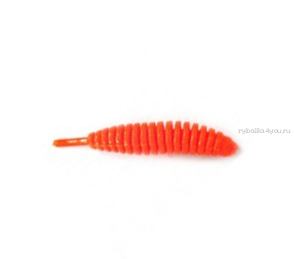 Мягкая приманка Trout Zone Ribber Pupa 1,8" / 4,5 см / упаковка 10 шт / цвет: оранжевый /аттракант: креветка