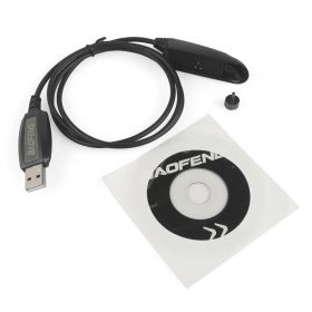 USB кабель и CD диск  для программирования раций Baofeng BF-A58, BF-9700, BF-S56 Max и Motorola